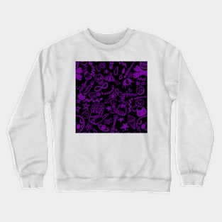 Witchy Doodles - Black Crewneck Sweatshirt